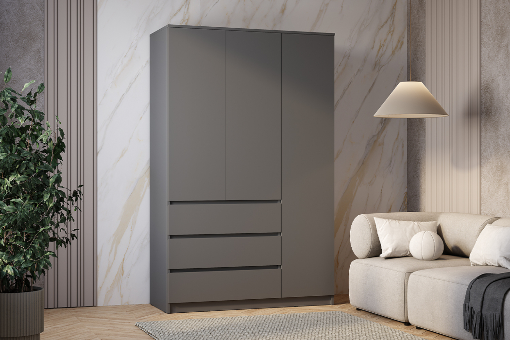 Шкафы распашные, Шкаф 3-х створчатый Симпл ШК-08