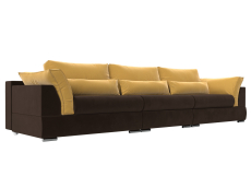 Диваны с ящиком для белья, Прямой диван Пекин Long, микровельвет