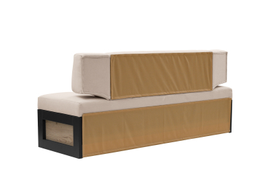 Прямой кухонный диван Парус 174 Дуб крафт серый