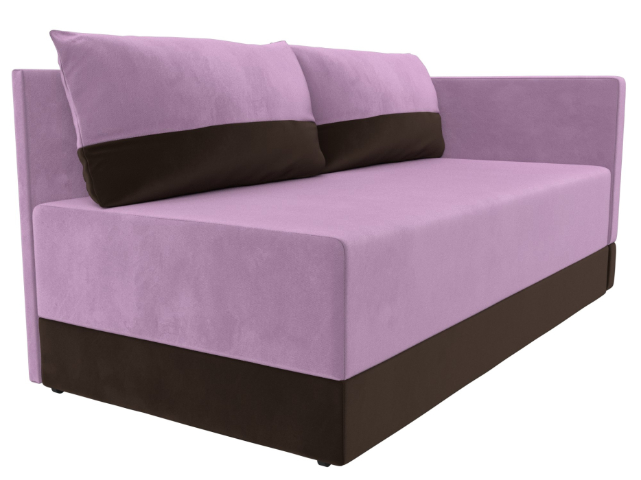 Кушетка диван, Кушетка Никас правая, микровельвет