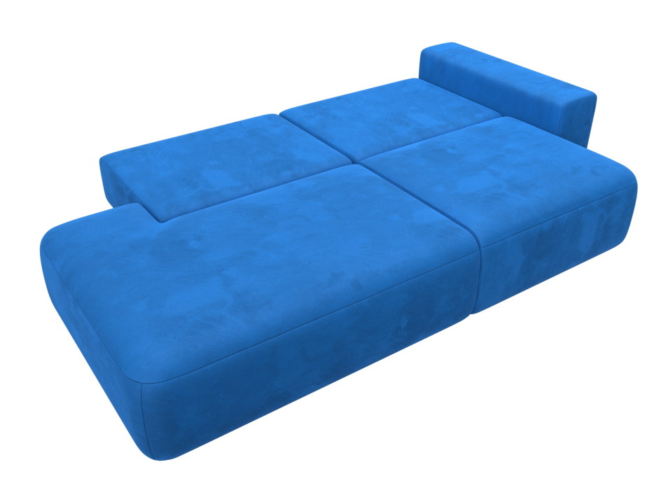 Диваны еврокнижки, Диван прямой Лига-036 Модерн подлокотник справа, велюр