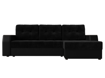 Угловой диван Эмир БС правый угол, велюр / экокожа