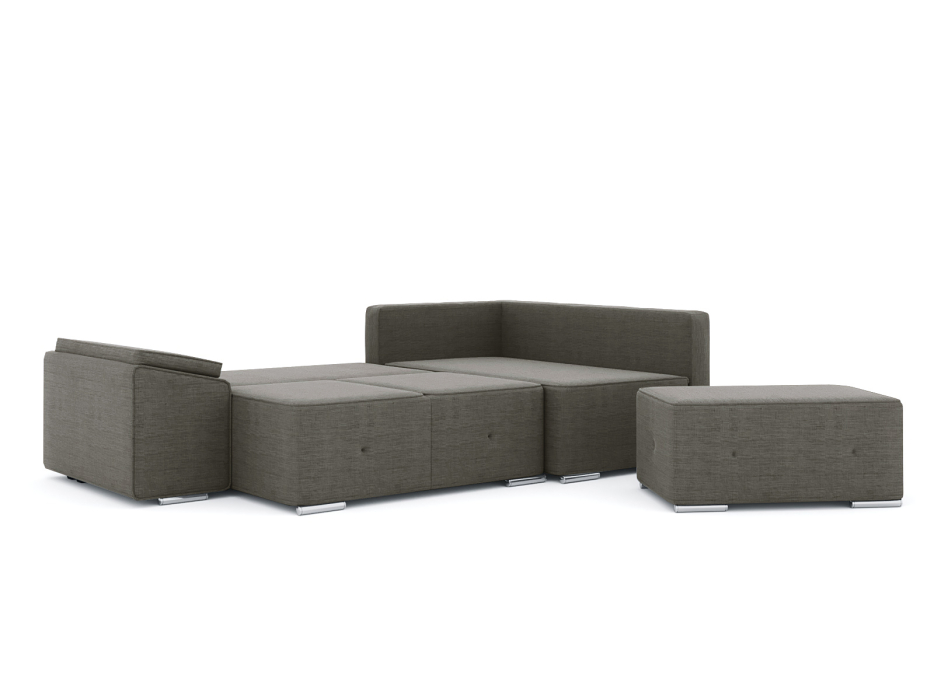 Диваны угловые в гостиную, Диван-кровать угловой Хавьер  ПБ еврокнижка, рогожка Люкс