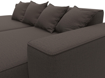 Диван угловой Лига-065 угол правый, рогожка Амур