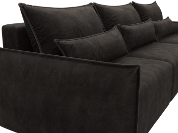 Диван угловой Лига-051 НПБ Лонг угол универсальный, велюр BRUT