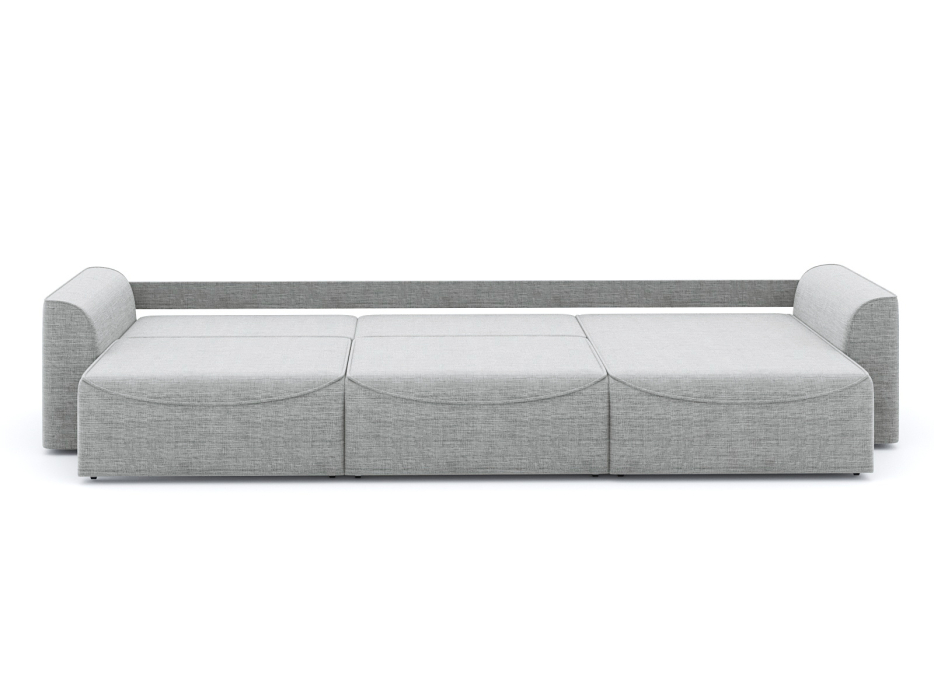 Диваны угловые в гостиную, Диван-кровать угловой Рафаэль 3 секции еврокнижка НПБ, рогожка