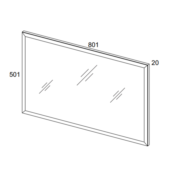 Зеркала в прихожую, Зеркало L, OLIVIA