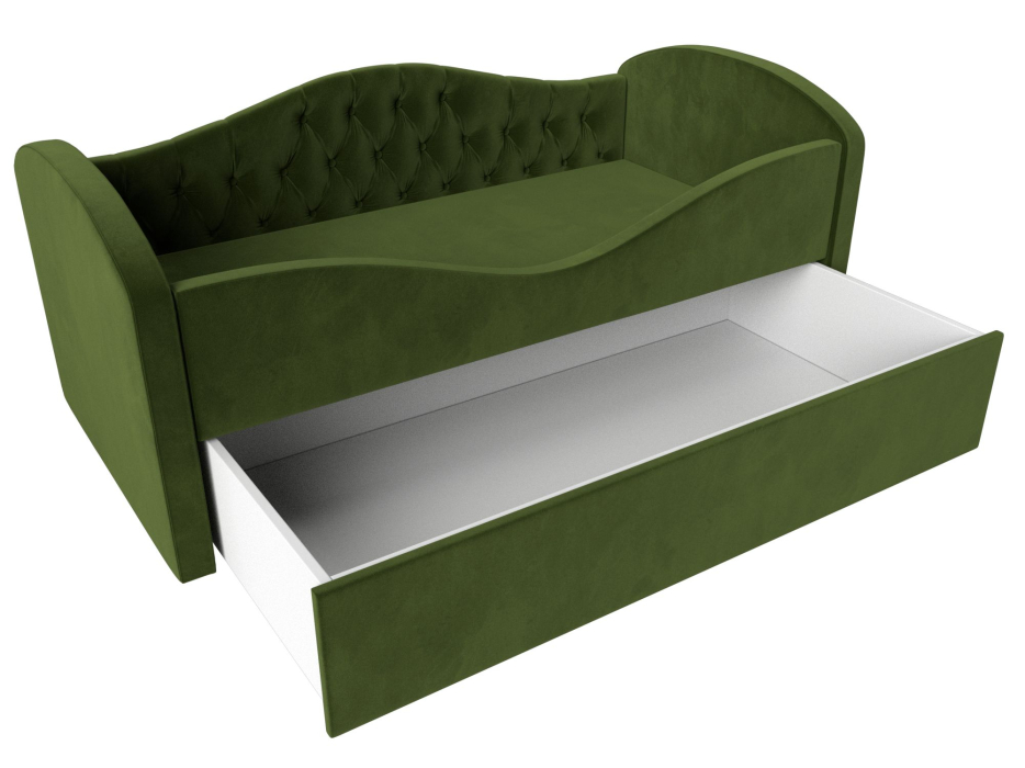 Кровати одноярусные, Детская кровать Сказка Люкс, микровельвет