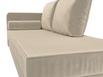 Кушетка Прайм, микровельвет, левый угол