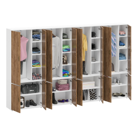 Шкафы Лидер-8 МД 20Б комплект для прихожей из четырёх шкафов