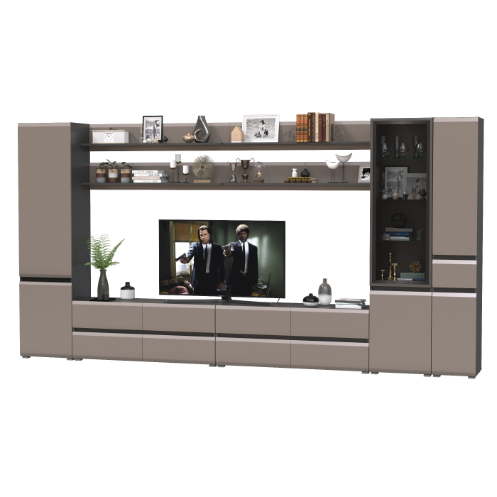 Стенки для гостиной, Стенка в гостиную модульная Сидней комплектация № 115