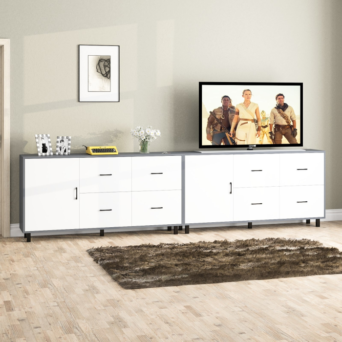 ТВ-тумбы, Два больших комода РВК 125-1704 ящики и дверка