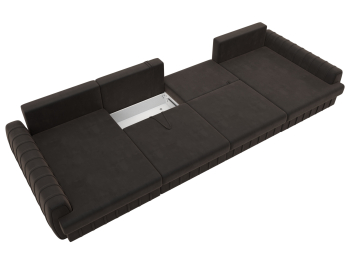 Диван П-образный Лига-057 НПБ Лонг, велюр SEVEN