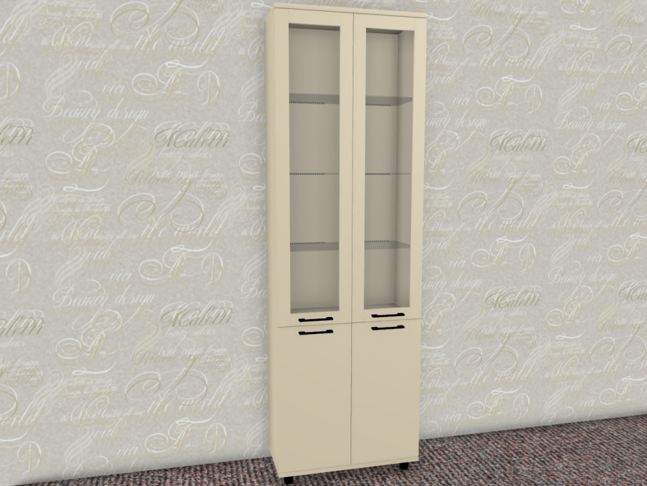 Шкафы двухстворчатые, Модульная система Грейс Шкаф ШК-5036  Серый Кашемир