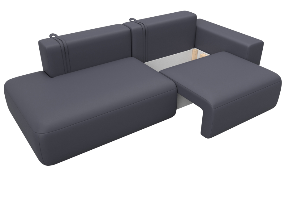 Диваны еврокнижки, Диван прямой Лига-036 НПБ Модерн подлокотник справа, экокожа GRIFON