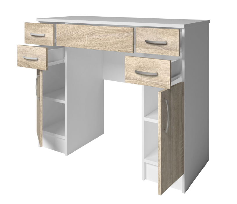 Туалетные столики, Стол туалетный Фреш пять ящиков/две двери СТФР 2