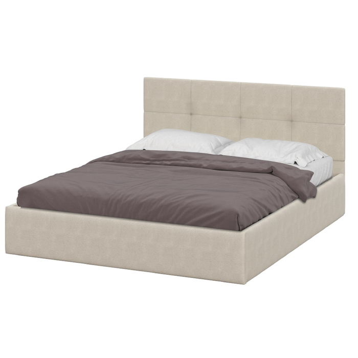 Мягкая кровать, Кровать с основанием двойная №4