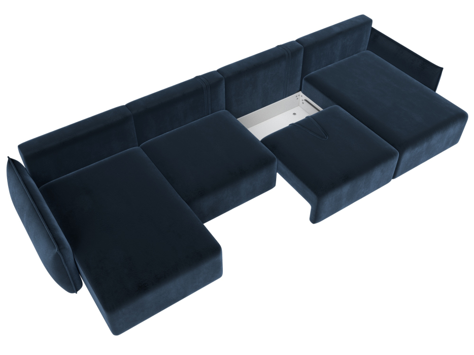 Диваны еврокнижки, Диван П-образный Лига-051 НПБ Лонг, велюр TOWER