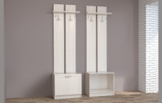 Напольные, Вешалка с обувницей 2 Иннэс 6 Рамка