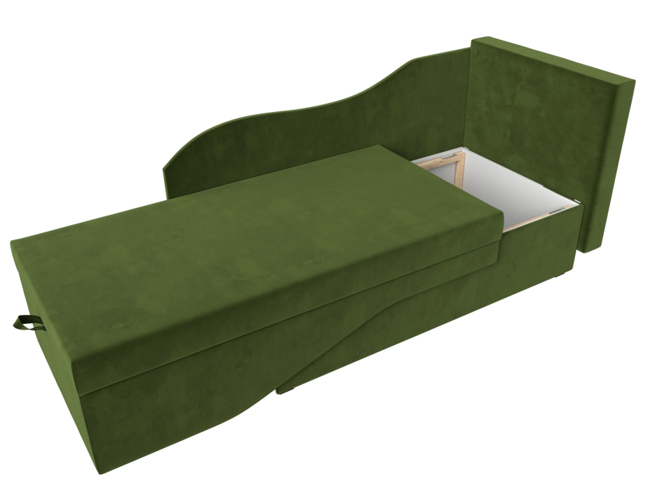 Кушетка диван, Кушетка Гармония правая, микровельвет