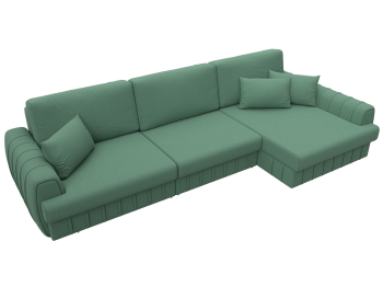 Диван угловой Лига-057 НПБ Лонг угол правый, рогожка Амур