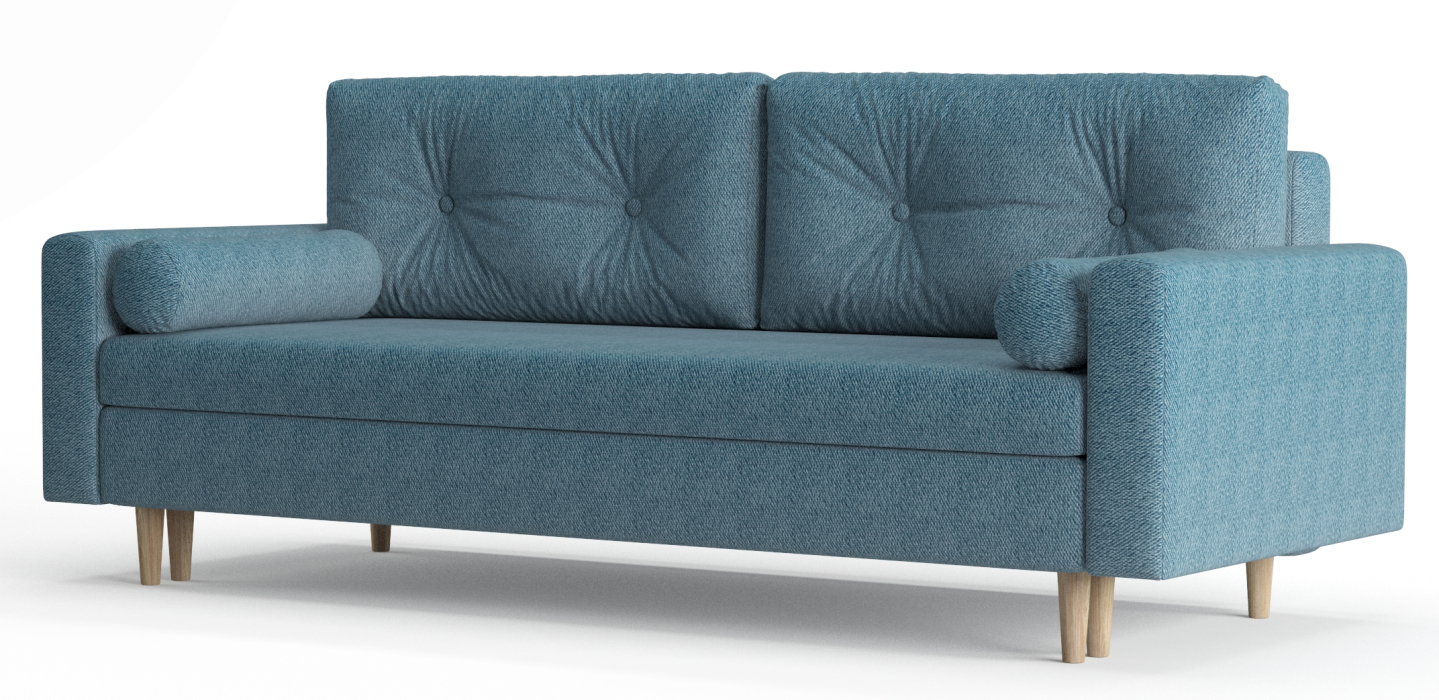 Диваны еврокнижки, Диван-кровать Таврида, пружинный блок, велюр