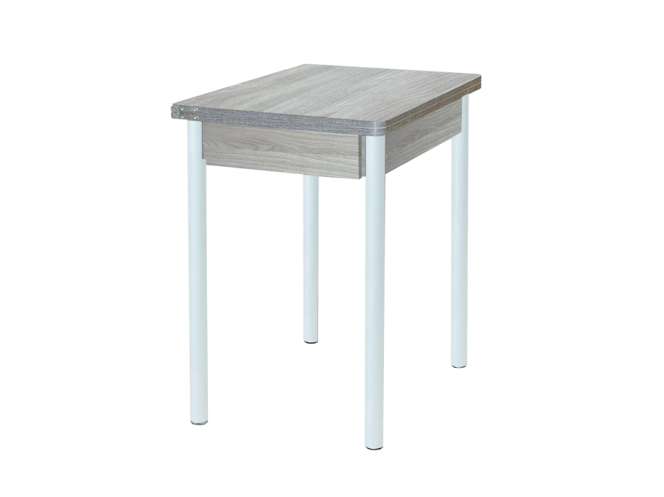 Обеденные столы, Глайдер стол обеденный Опора № 2-круглая муар белый