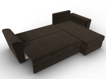 Угловой диван Амстердам Лайт правый угол, микровельвет