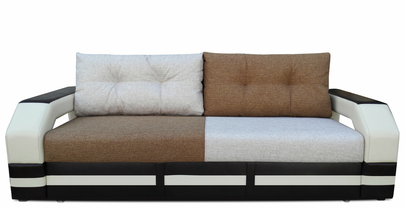 Диваны прямые, Диван-кровать еврокнижка, Манчестер 160 с подсветкой , рогожка/экокожа