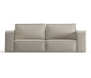 Диван-кровать Loft, независимый пружинный блок, рогожка