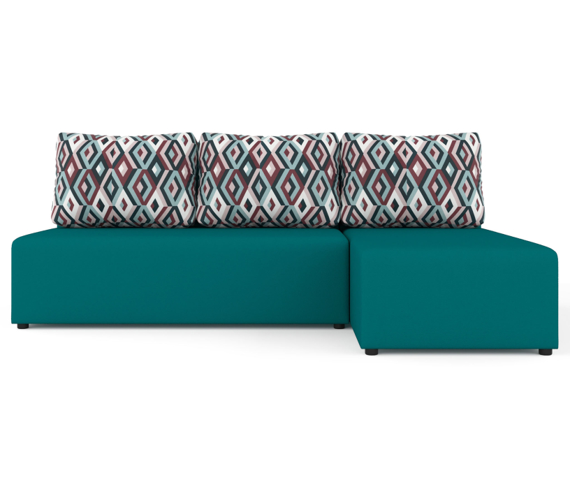 Диваны угловые в гостиную, Угловой диван-кровать Рим, велюр