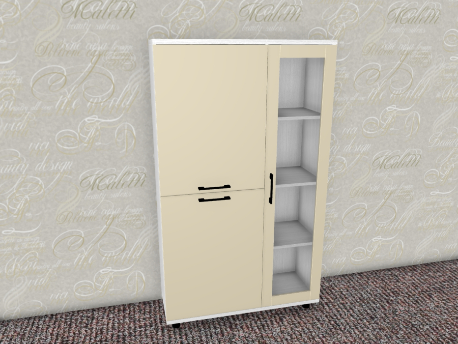 Шкафы распашные, Модульная система Грейс Шкаф ШК-5081  Снежный Ясень