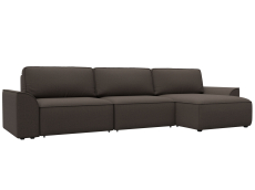 Диваны угловые в гостиную, Диван угловой Лига-048 НПБ лонг, рогожка Амур