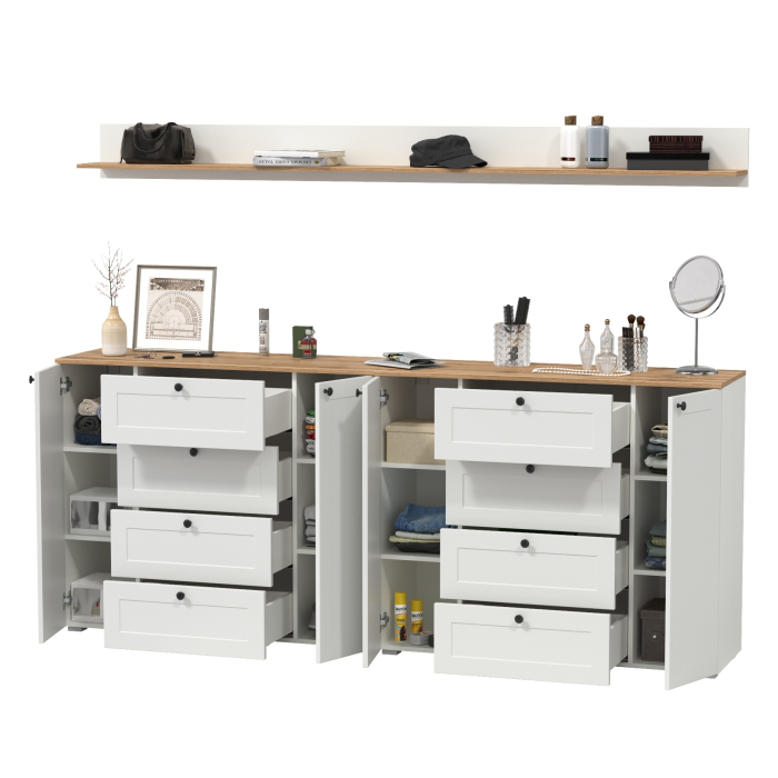 Прихожие, Комплект мебели Остин из двух комодов 16.221 и открытых полок