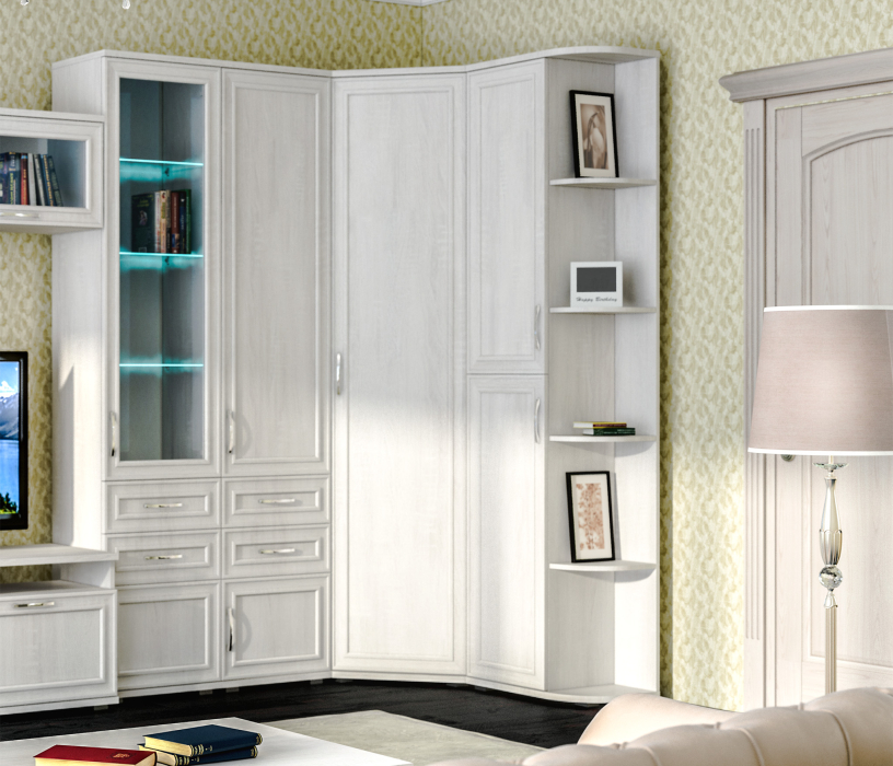 Для одежды, Шкаф торцевой Флоренция СБ-2392