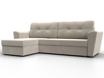 Угловой диван Амстердам Лайт левый угол, микровельвет