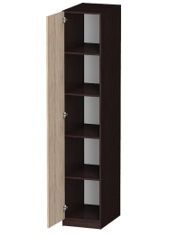 Распашной шкаф Лайф с полками 40*60*215 Венге