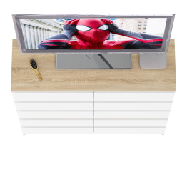 Комод высокий на десять выдвижных ящиков Мори МК1200.10