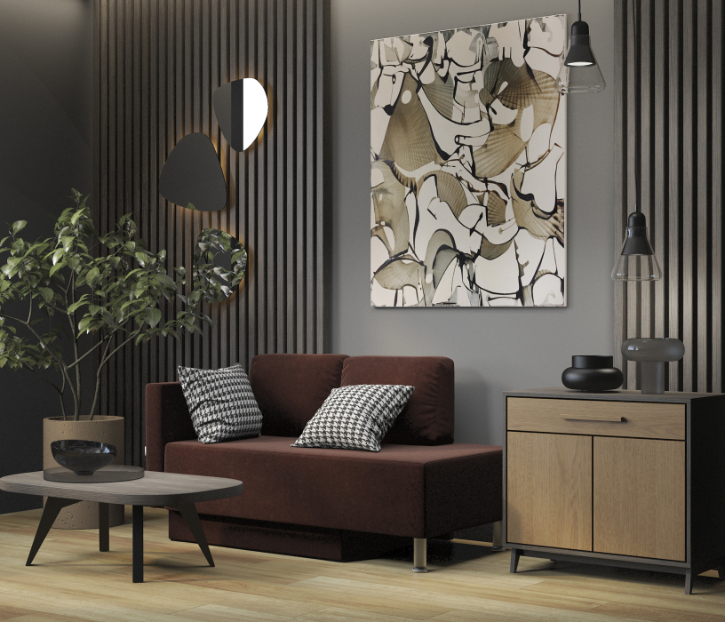 Диваны прямые кухонные, Кушетка Леон левый, велюр