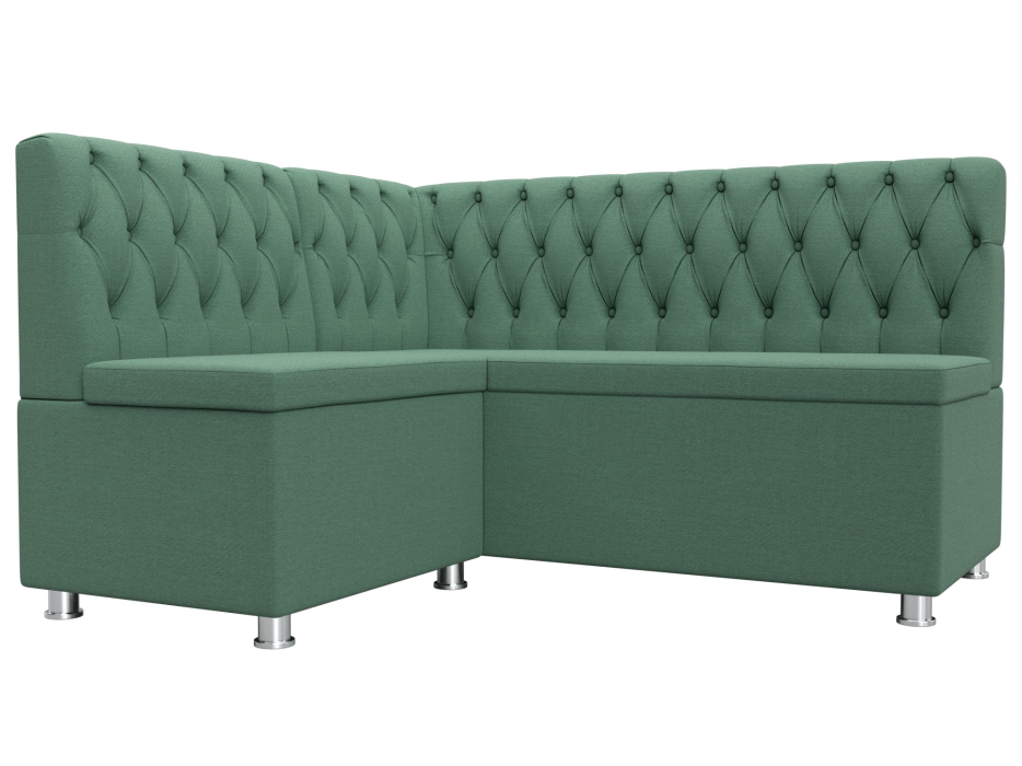 Кухонные уголки, Диван кухонный угловой Мирта левый угол, рогожка Амур