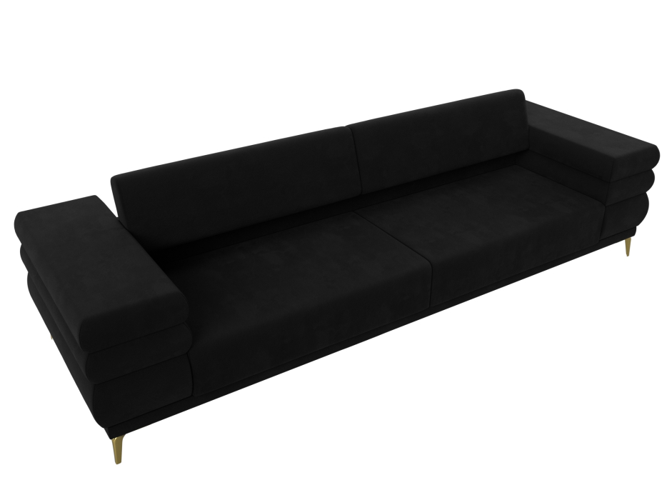 Дизайнерские диваны для гостиной, Прямой диван Лига-021, микровельвет