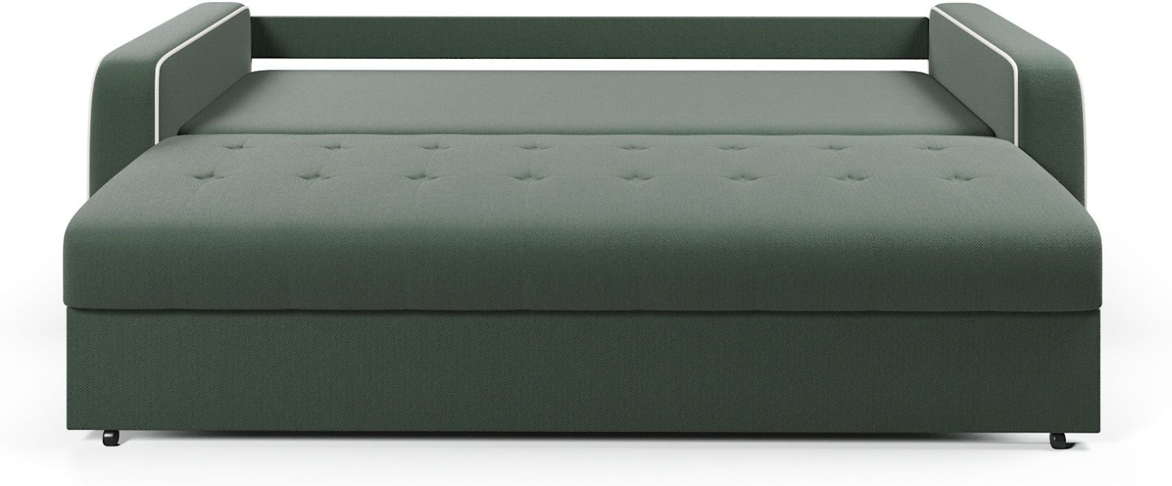 Диваны еврокнижки, Диван-кровать прямой Атланта с кантом еврокнижка,велюр