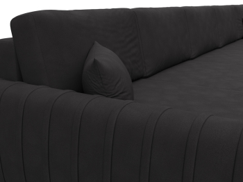 Диван П-образный Лига-057 НПБ МегаЛонг, замша JOLY