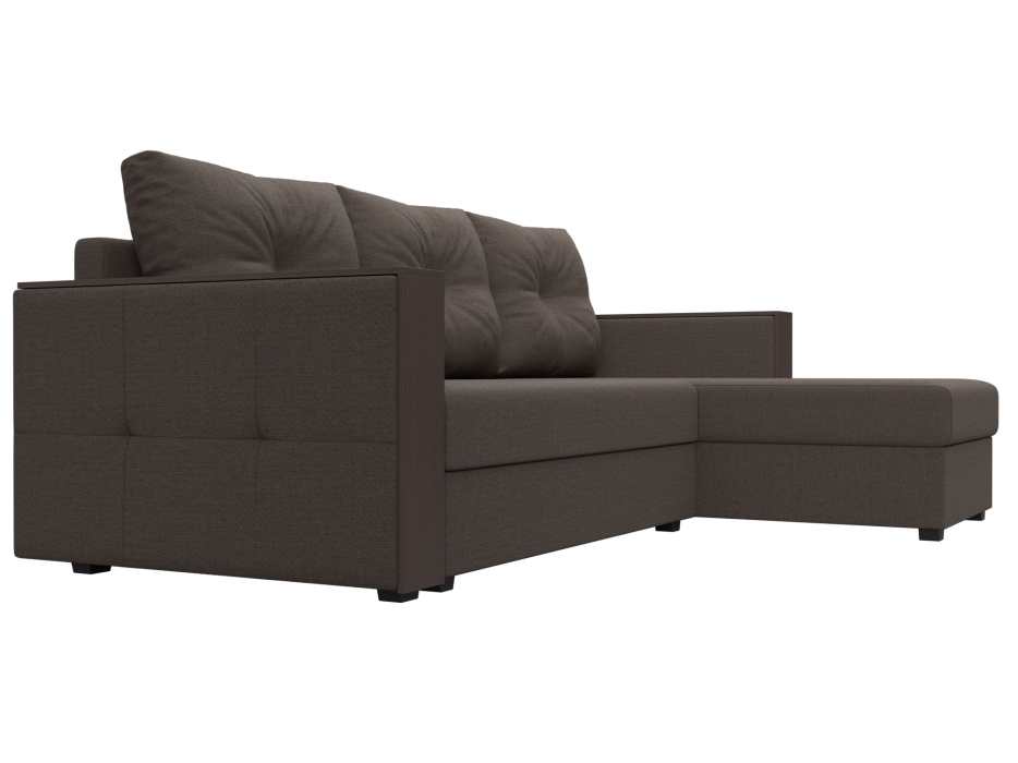 Диваны угловые в гостиную, Диван угловой Валенсия Лайт правый угол, рогожка Амур