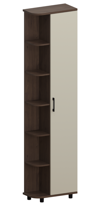 Шкафы одностворчатые, Модульная система Грейс Шкаф ШК-5025  Гикори Джексон Темный