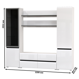 Модульная стенка в гостиную Сидней № 69