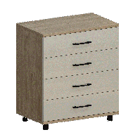 Комоды, Модульная система Грейс Комод КМ-5032  Гикори Джексон Светлый