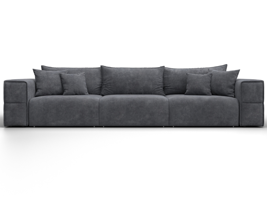 Диваны еврокнижки, Диван прямой Лига-058 НПБ Лонг, велюр BRUT