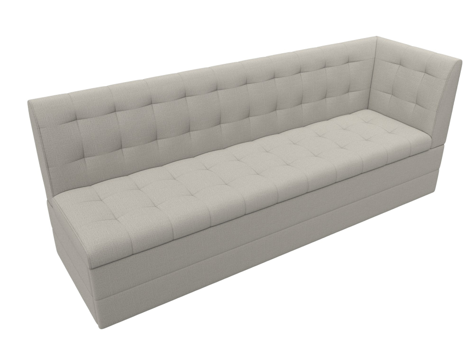 Диваны угловые кухонные, Диван кухонный Бриз с углом справа, рогожка Амур