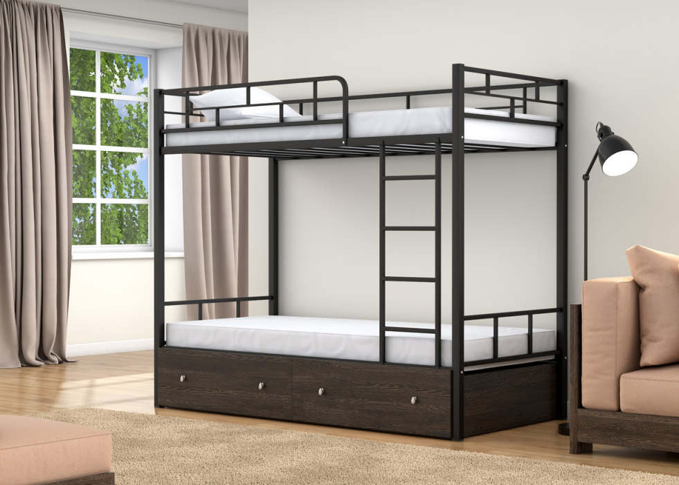 Для подростков, Двухъярусная кровать Валенсия ящики венге